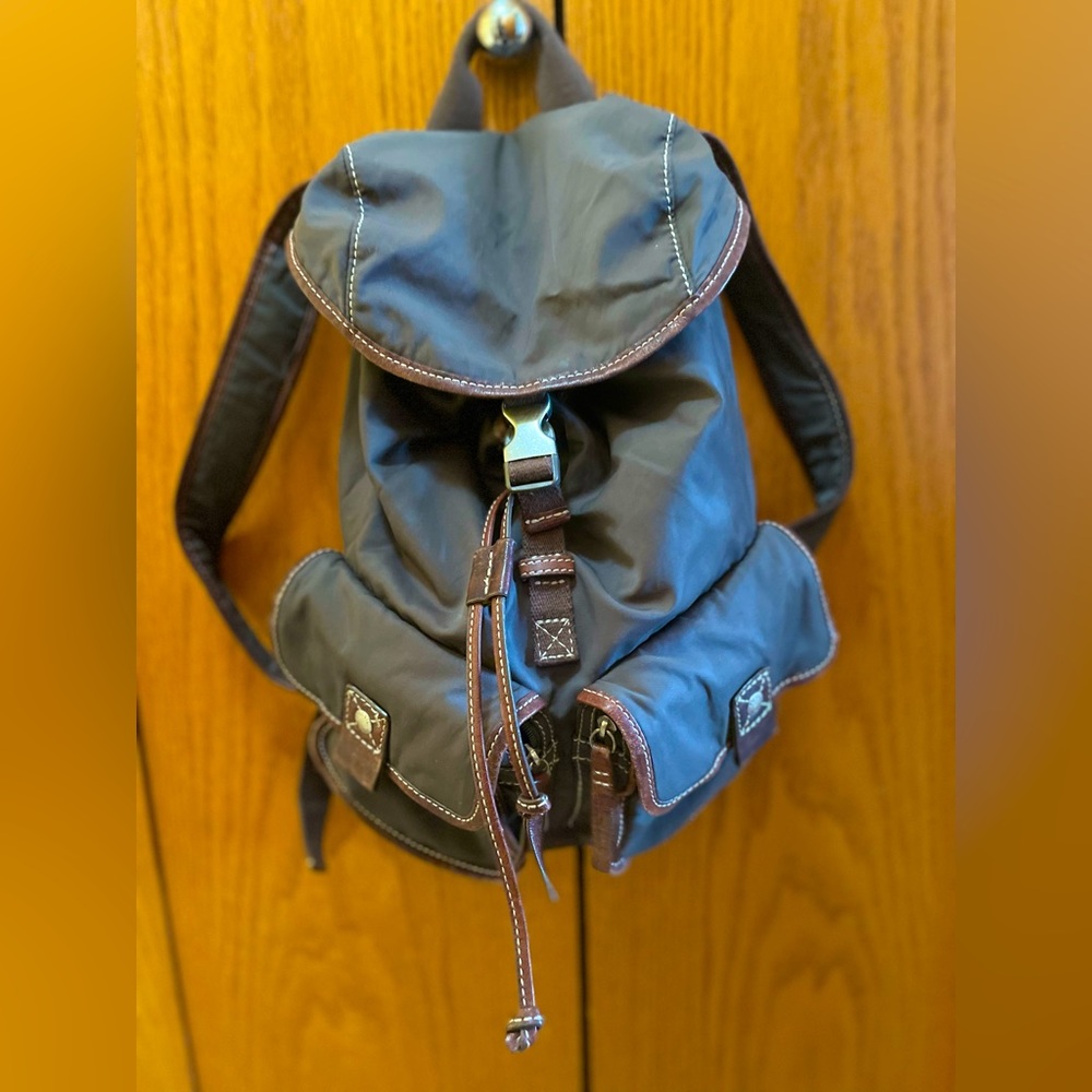 Fossil fabric slouchy backpack purse